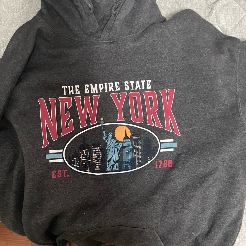 Pony Gray New York Graphic Sweater in excellent condition worn only once